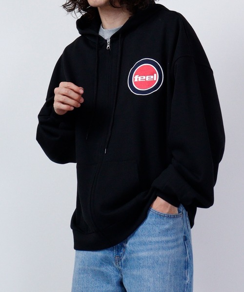 FUNALIVE(ファンアライブ)の「裏毛 ワンポイント ZIP パーカー(パーカー・メンズ・ブラック/グリーン/アッシュグレー・L/XL/M)」の4枚目の写真
