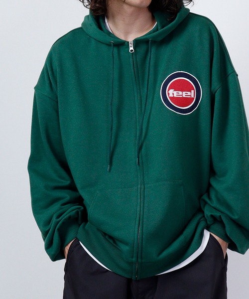 FUNALIVE(ファンアライブ)の「裏毛 ワンポイント ZIP パーカー(パーカー・メンズ・ブラック/グリーン/アッシュグレー・L/XL/M)」の12枚目の写真