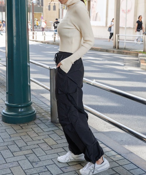 3.3 Field Trip （3.3フィールドトリップ）の「3.3 Field Trip／ショートタケタートル（ニット/セーター・レディース・ブラック/ブルー/アイボリー・FREE）」の12枚目の写真