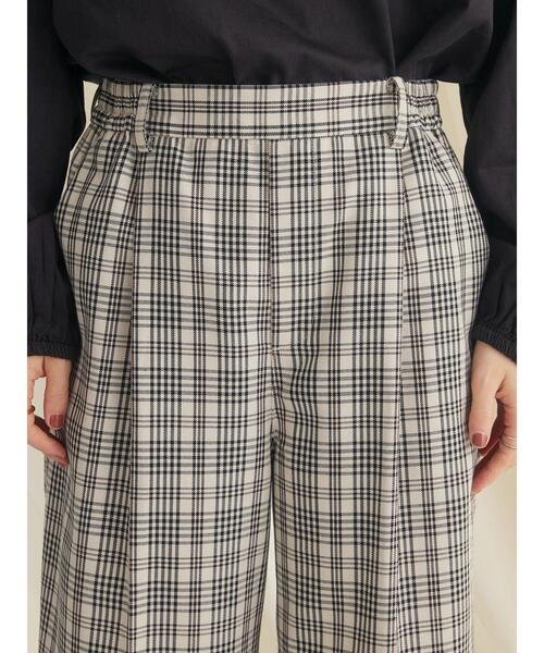 CRAFT STANDARD BOUTIQUE(クラフトスタンダードブティック)の「センタープレスチェックパンツ(その他パンツ・レディース・チェック/グリーン系その他2/ベージュ系その他4/ブラック系その他・L/M)」の13枚目の写真