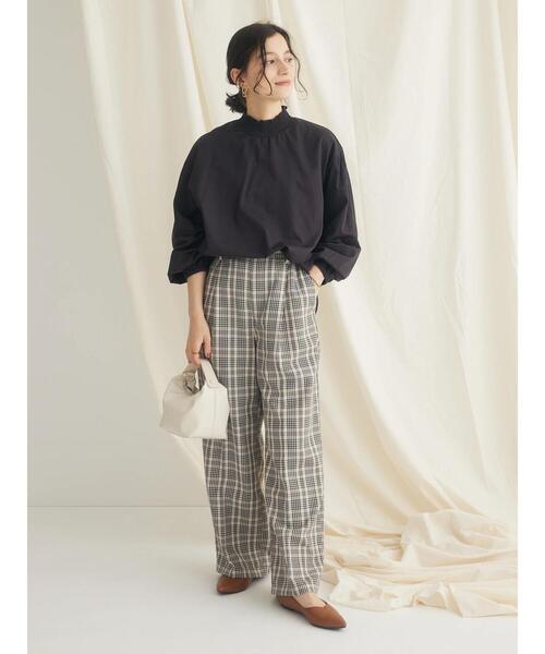 CRAFT STANDARD BOUTIQUE(クラフトスタンダードブティック)の「センタープレスチェックパンツ(その他パンツ・レディース・チェック/グリーン系その他2/ベージュ系その他4/ブラック系その他・L/M)」の16枚目の写真