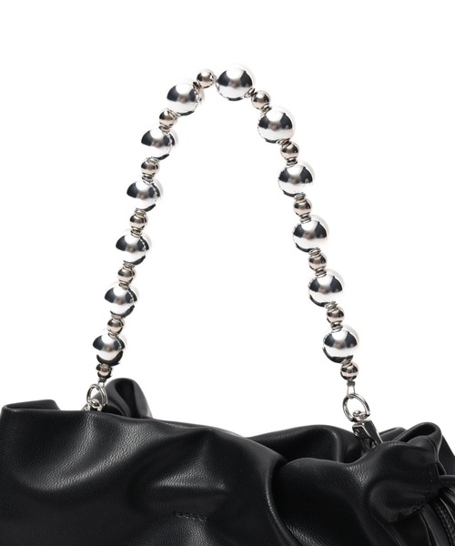 LOWRYS FARM（ローリーズファーム）の「ボールチェーンキンチャクバック　987398（ショルダーバッグ・レディース・ブラック/シルバー・FREE）」の19枚目の写真