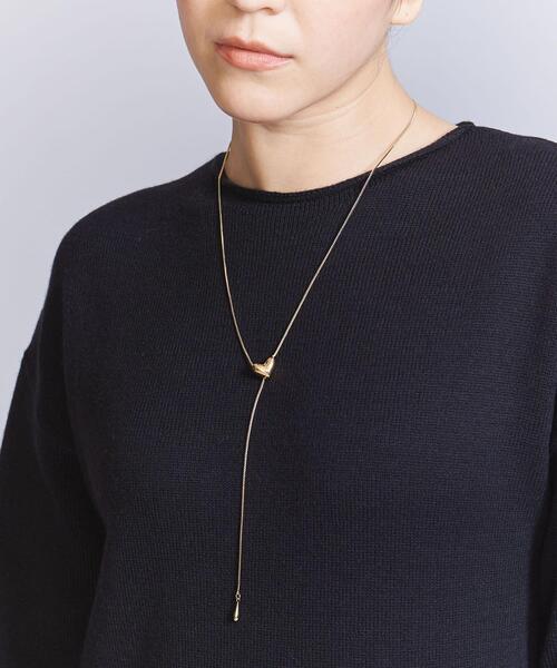 BEAUTY&YOUTH UNITED ARROWS(ビューティーアンドユースユナイテッドアローズ)の「メタルハート スライダー タイネックレス /ループタイ(ネックレス・レディース・ゴールド/シルバー・FREE)」の1枚目の写真