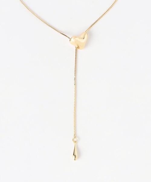 BEAUTY&YOUTH UNITED ARROWS(ビューティーアンドユースユナイテッドアローズ)の「メタルハート スライダー タイネックレス /ループタイ(ネックレス・レディース・ゴールド/シルバー・FREE)」の7枚目の写真