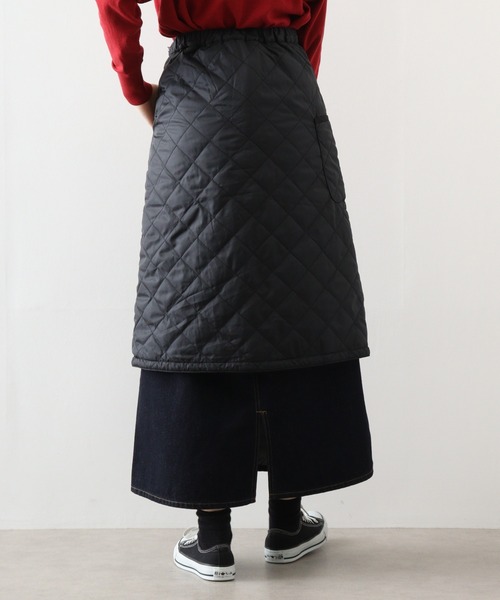 FUNALIVE（ファンアライブ）の「YUASA6 original キルティング 70cm丈 3way wrap skirt/巻きスカート ラップスカート（スカート・レディース・ブラック/レンガ/ネイビー/ブラウン系・L/LL/M）」の10枚目の写真