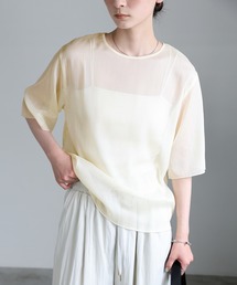 select MOCA | ラメシアーハーフスリーブブラウス(シャツ/ブラウス)