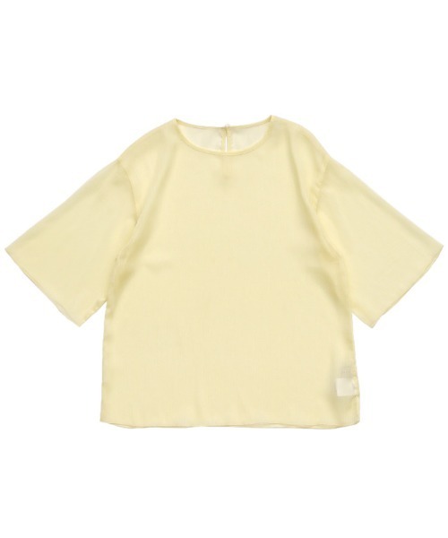 select MOCA（セレクトモカ）の「ラメシアーハーフスリーブブラウス（シャツ/ブラウス・レディース・ライトグレー/ライトグリーン/アイボリー/サックスブルー・FREE）」の10枚目の写真