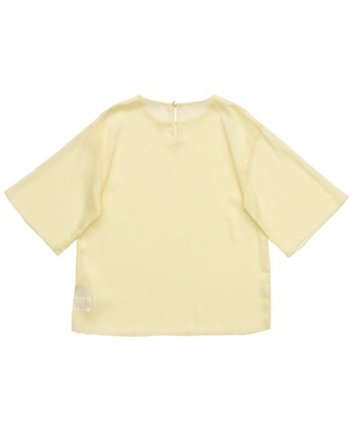 select MOCA（セレクトモカ）の「ラメシアーハーフスリーブブラウス（シャツ/ブラウス・レディース・ライトグレー/ライトグリーン/アイボリー/サックスブルー・FREE）」の11枚目の写真