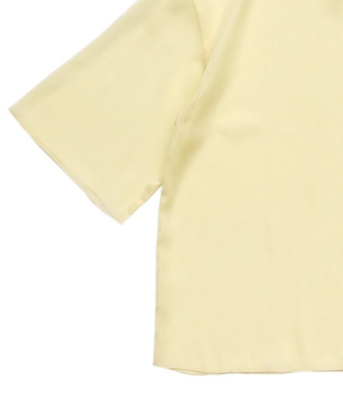 select MOCA（セレクトモカ）の「ラメシアーハーフスリーブブラウス（シャツ/ブラウス・レディース・ライトグレー/ライトグリーン/アイボリー/サックスブルー・FREE）」の13枚目の写真