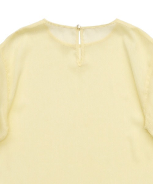 select MOCA（セレクトモカ）の「ラメシアーハーフスリーブブラウス（シャツ/ブラウス・レディース・ライトグレー/ライトグリーン/アイボリー/サックスブルー・FREE）」の14枚目の写真