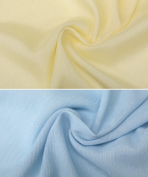 select MOCA（セレクトモカ）の「ラメシアーハーフスリーブブラウス（シャツ/ブラウス・レディース・ライトグレー/ライトグリーン/アイボリー/サックスブルー・FREE）」の15枚目の写真