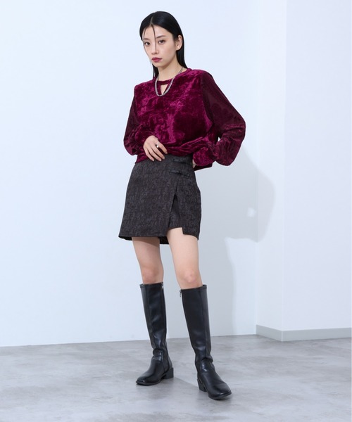 クラッシュベロアキリカエトップス/SET UP対応（Tシャツ/カットソー