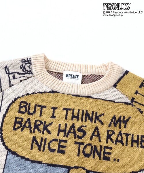 PEANUTS(ピーナッツ)の「PENUTSコラボ コミック総柄セーター(ニット/セーター・キッズ・レインボー・140/100/120/90)」の5枚目の写真