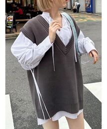 MURUA | ジオメトリックルーズベスト(ベスト)