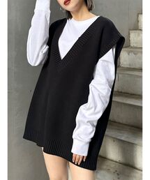 MURUA | ジオメトリックルーズベスト(ベスト)