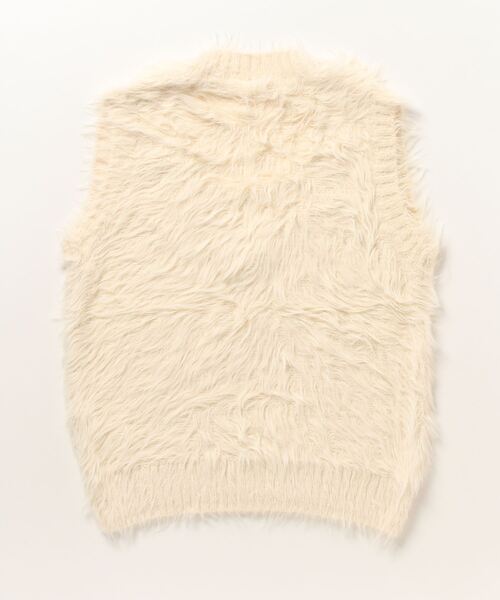 【セール】&soiree Vネックモヘアライクニットベスト（ニット/セーター）｜＆soiree（アンドソワレ）