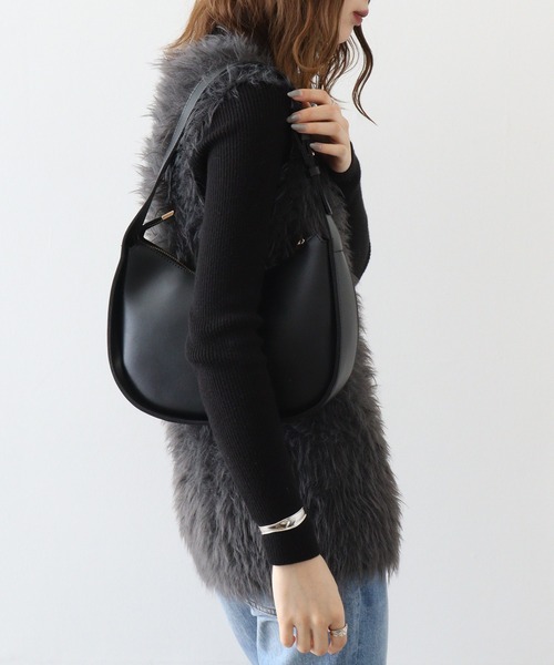 【セール】&soiree Vネックモヘアライクニットベスト（ニット/セーター）｜＆soiree（アンドソワレ）