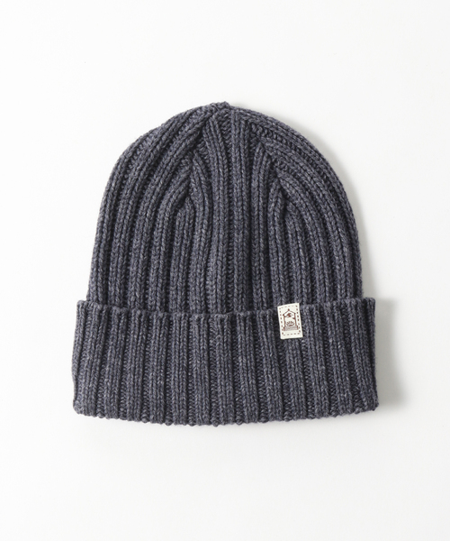 INVERALLAN（インバーアラン）の「【INVERALLAN / インバーアラン】RIB HAT TUM-BACK（ニットキャップ/ビーニー・メンズ・チャコールグレー/チョコ/ダークブルー・FREE）」の3枚目の写真