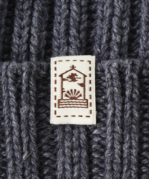 INVERALLAN（インバーアラン）の「【INVERALLAN / インバーアラン】RIB HAT TUM-BACK（ニットキャップ/ビーニー・メンズ・チャコールグレー/チョコ/ダークブルー・FREE）」の6枚目の写真