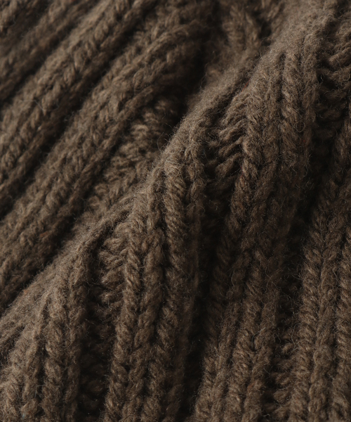 INVERALLAN（インバーアラン）の「【INVERALLAN / インバーアラン】RIB HAT TUM-BACK（ニットキャップ/ビーニー・メンズ・チャコールグレー/チョコ/ダークブルー・FREE）」の10枚目の写真