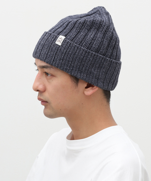 INVERALLAN（インバーアラン）の「【INVERALLAN / インバーアラン】RIB HAT TUM-BACK（ニットキャップ/ビーニー・メンズ・チャコールグレー/チョコ/ダークブルー・FREE）」の13枚目の写真