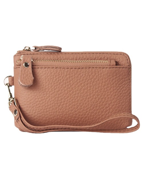 DAY CLOSET（デイ クローゼット）の「シーンに馴染む牛革ミニウォレット+ストラップ 2点セット（カードケース・メンズ・ブラック/ライトグリーン/アイボリー/スモークピンク/ワイン/グレイッシュベージュ・ONE SIZE）」の14枚目の写真