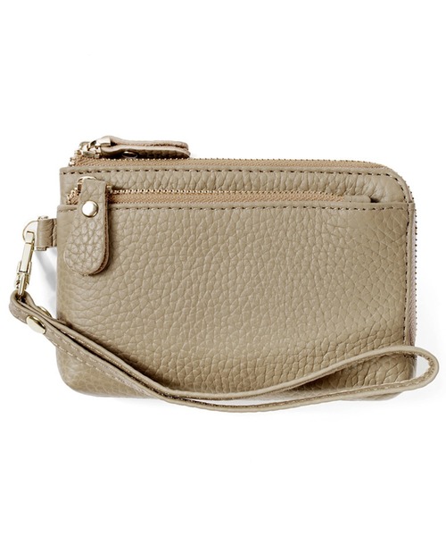 DAY CLOSET（デイ クローゼット）の「シーンに馴染む牛革ミニウォレット+ストラップ 2点セット（カードケース・メンズ・ブラック/ライトグリーン/アイボリー/スモークピンク/ワイン/グレイッシュベージュ・ONE SIZE）」の7枚目の写真