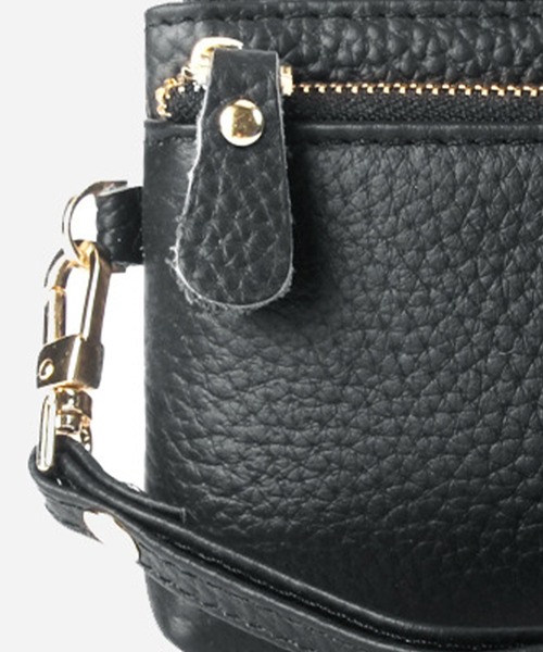 DAY CLOSET（デイ クローゼット）の「シーンに馴染む牛革ミニウォレット+ストラップ 2点セット（カードケース・メンズ・ブラック/ライトグリーン/アイボリー/スモークピンク/ワイン/グレイッシュベージュ・ONE SIZE）」の8枚目の写真