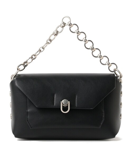 Ray BEAMS（レイビームス）の「Ray BEAMS / チェーン スクエア バッグ（ショルダーバッグ・レディース・ブラック/ピンク・ONE SIZE）」の13枚目の写真