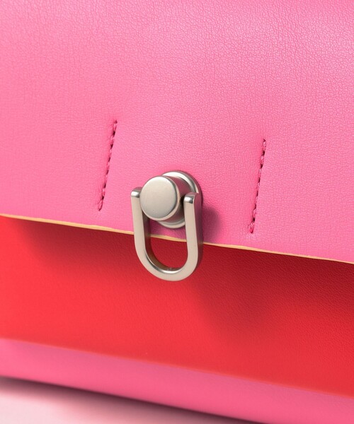 Ray BEAMS（レイビームス）の「Ray BEAMS / チェーン スクエア バッグ（ショルダーバッグ・レディース・ブラック/ピンク・ONE SIZE）」の16枚目の写真