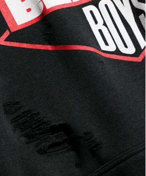 2AM(ツーエイエム)の「THRIFTY LOOK スリフティルック / WORN-OUT BAND HOODIE BEASTIE BOYS(パーカー・メンズ・チャコールグレー/ブラック系1・X-LARGE/XX-LARGE)」の8枚目の写真