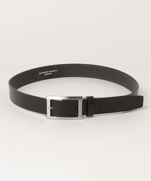 KATHARINE HAMNETT LONDON （キャサリンハムネットロンドン）の「KATHARINE HAMNETT LONDON/キャサリンハムネットロンドン 日本製 本革ベルト (5070123)（ベルト・メンズ・ブラック/ダークブラウン・FREE）」の3枚目の写真