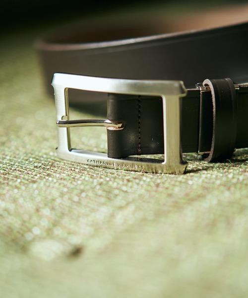 KATHARINE HAMNETT LONDON （キャサリンハムネットロンドン）の「KATHARINE HAMNETT LONDON/キャサリンハムネットロンドン 日本製 本革ベルト (5070123)（ベルト・メンズ・ブラック/ダークブラウン・FREE）」の16枚目の写真