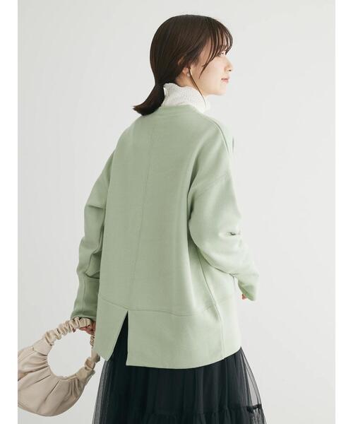 Green　Parks（グリーンパークス）の「Brushed　センターシーム裏起毛プルオーバー（Tシャツ/カットソー・レディース・ホワイト系その他2/パープル/ミント/グレー・FREE）」の15枚目の写真