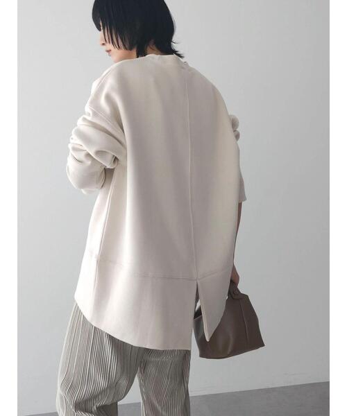 Green　Parks（グリーンパークス）の「Brushed　センターシーム裏起毛プルオーバー（Tシャツ/カットソー・レディース・ホワイト系その他2/パープル/ミント/グレー・FREE）」の13枚目の写真
