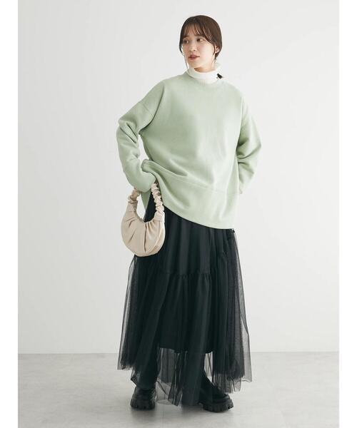 Green　Parks（グリーンパークス）の「Brushed　センターシーム裏起毛プルオーバー（Tシャツ/カットソー・レディース・ホワイト系その他2/パープル/ミント/グレー・FREE）」の20枚目の写真