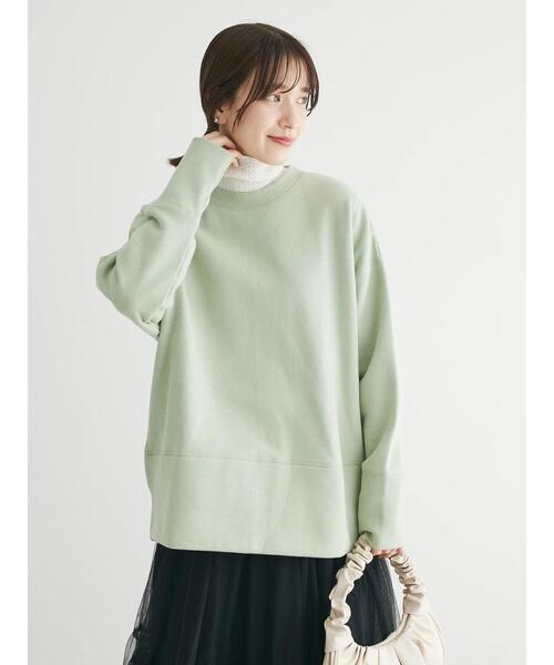 Green　Parks（グリーンパークス）の「Brushed　センターシーム裏起毛プルオーバー（Tシャツ/カットソー・レディース・ホワイト系その他2/パープル/ミント/グレー・FREE）」の22枚目の写真