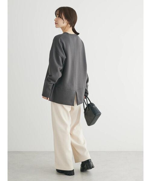 Green　Parks（グリーンパークス）の「Brushed　センターシーム裏起毛プルオーバー（Tシャツ/カットソー・レディース・ホワイト系その他2/パープル/ミント/グレー・FREE）」の17枚目の写真