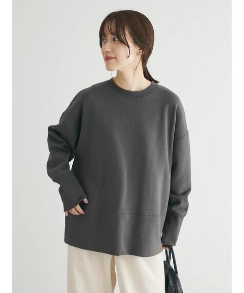 Green　Parks（グリーンパークス）の「Brushed　センターシーム裏起毛プルオーバー（Tシャツ/カットソー・レディース・ホワイト系その他2/パープル/ミント/グレー・FREE）」の18枚目の写真