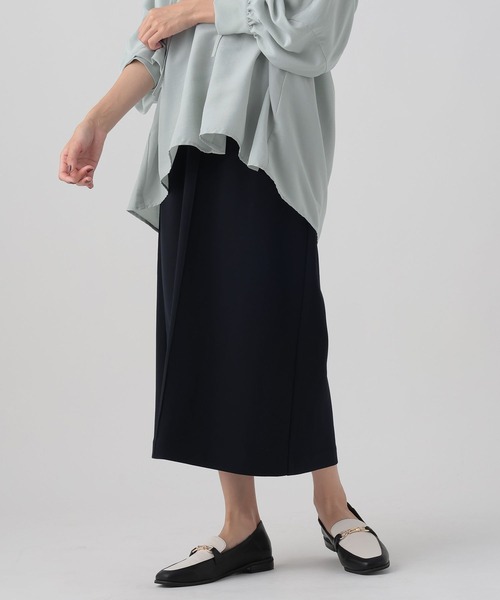 Elura(エルーラ)の「サマ見えリラクシーナロースカート(スカート・レディース・ブラック/ネイビー/オフホワイト・LARGE/MEDIUM)」の1枚目の写真