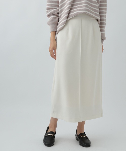 Elura(エルーラ)の「サマ見えリラクシーナロースカート(スカート・レディース・ブラック/ネイビー/オフホワイト・LARGE/MEDIUM)」の2枚目の写真