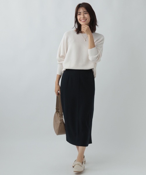 Elura(エルーラ)の「サマ見えリラクシーナロースカート(スカート・レディース・ブラック/ネイビー/オフホワイト・LARGE/MEDIUM)」の6枚目の写真
