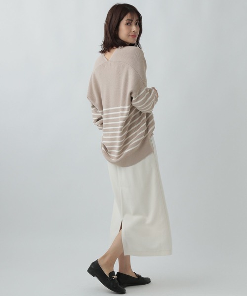 Elura(エルーラ)の「サマ見えリラクシーナロースカート(スカート・レディース・ブラック/ネイビー/オフホワイト・LARGE/MEDIUM)」の14枚目の写真