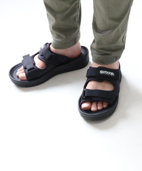 OUTDOOR PRODUCTS(アウトドアプロダクツ)の「OUTDOOR PRODUCTS / アウトドアプロダクツ スポーツサンダル(ODP 705SL)(サンダル・レディース・グレー/ホワイト/ブラック・26.0cm/21.0cm/20.0cm/23.0cm/22.0cm/19.0cm/28.0cm/27.0cm/25.0cm/24.0cm)」の3枚目の写真