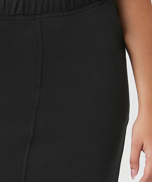 FOREVER 21（フォーエバー トゥエンティーワン）の「裏毛ロングスカート（スカート・レディース・グレー/ブラック・SMALL/MEDIUM）」の9枚目の写真