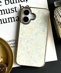 UNiCASE（ユニケース）の「Glass Shell Case iPhone17 17Pro 背面 キラキラ iPhoneケース スマホケース シェル ガラス iPhone16 16e 15 14（スマホケース/カバー）」