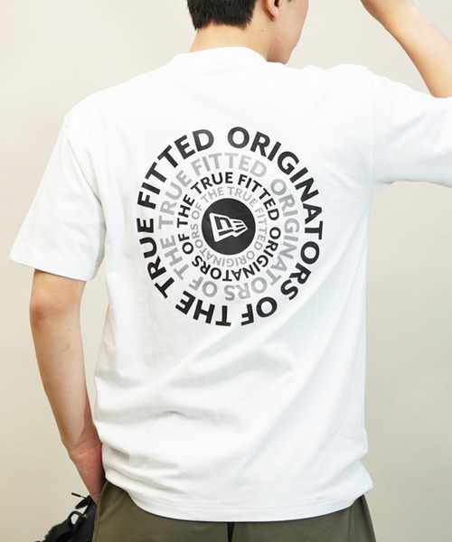 NEW ERA(ニューエラ)の「NEW ERA/ニューエラ 半袖Tシャツ バックプリント レギュラーフィット 14121902/14121903/14121904/14121905(Tシャツ/カットソー・メンズ・ミント/ホワイト/ブラック/ストーン・M/L/XL/2XL)」の1枚目の写真