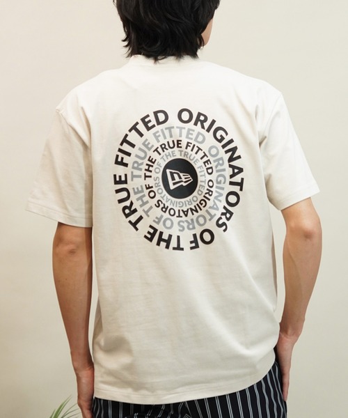 NEW ERA(ニューエラ)の「NEW ERA/ニューエラ 半袖Tシャツ バックプリント レギュラーフィット 14121902/14121903/14121904/14121905(Tシャツ/カットソー・メンズ・ミント/ホワイト/ブラック/ストーン・M/L/XL/2XL)」の2枚目の写真