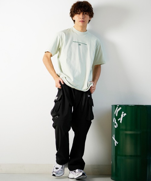 NEW ERA(ニューエラ)の「NEW ERA/ニューエラ 半袖Tシャツ バックプリント レギュラーフィット 14121902/14121903/14121904/14121905(Tシャツ/カットソー・メンズ・ミント/ホワイト/ブラック/ストーン・M/L/XL/2XL)」の21枚目の写真
