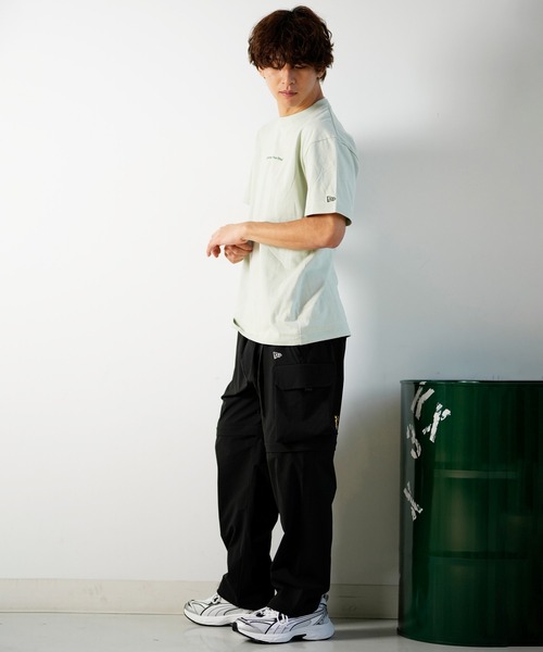 NEW ERA(ニューエラ)の「NEW ERA/ニューエラ 半袖Tシャツ バックプリント レギュラーフィット 14121902/14121903/14121904/14121905(Tシャツ/カットソー・メンズ・ミント/ホワイト/ブラック/ストーン・M/L/XL/2XL)」の20枚目の写真